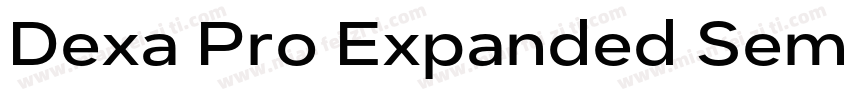 Dexa Pro Expanded Semi Bold字体转换